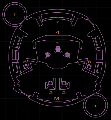 U.S.S. Melbourne Bridge Layout